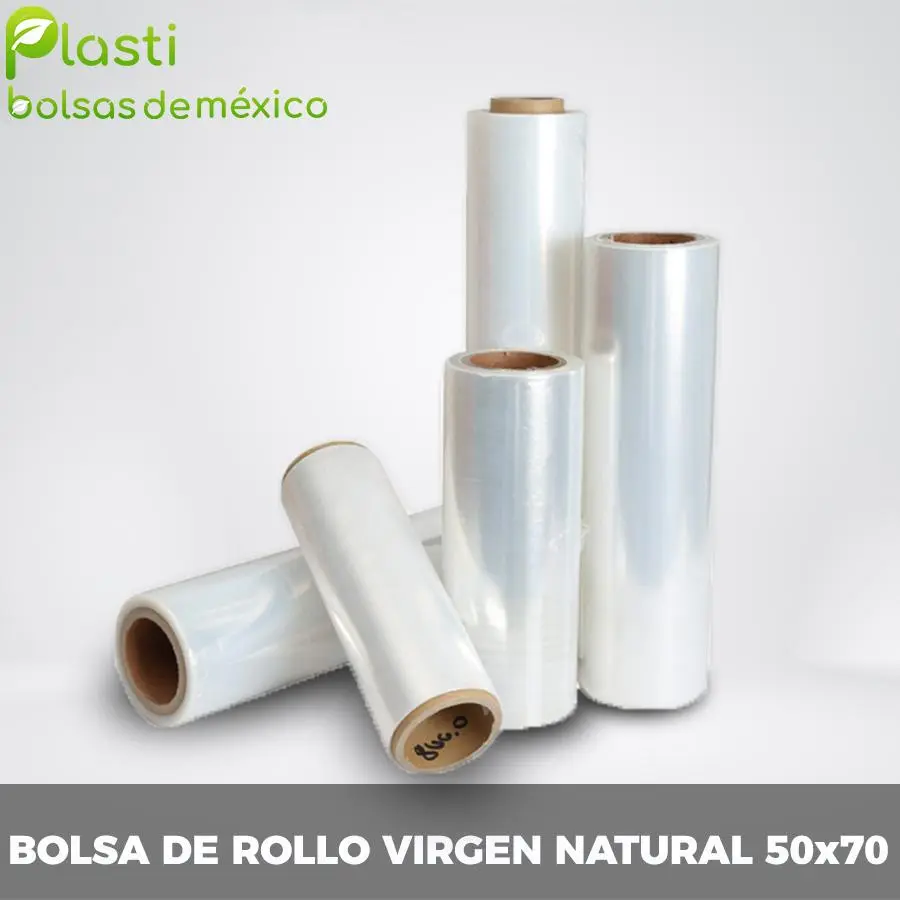 Bolsa De Rollo Virgen Natural X Plasti Bolsas De Mexico