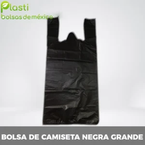 bolsa negra de camiseta grande