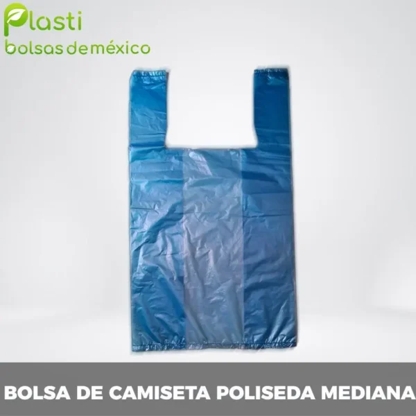 bolsa de camiseta poliseda mediana