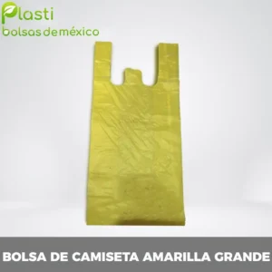 bolsa de plastico camiseta de color grande