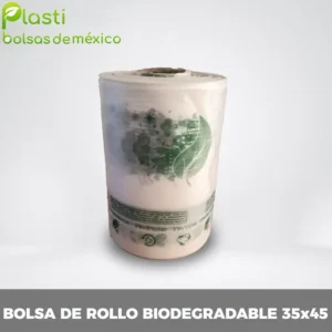 bolsa de rollo biodegradable punteado